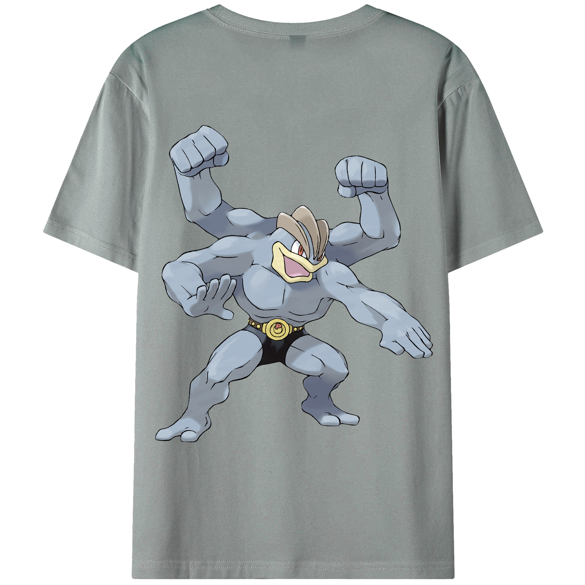 （画像用） ポケットモンスター Pokémon 綿100％ メンズ半袖Tシャツ（バックプリント） 通気性